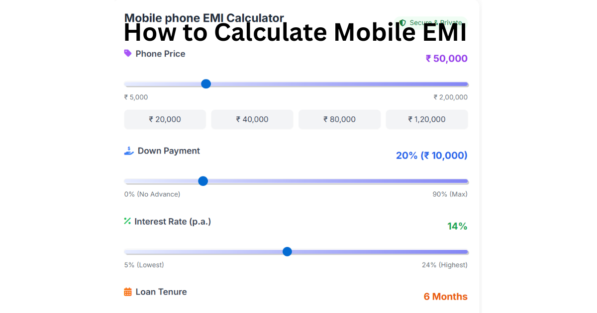 How to Calculate Mobile EMI – Step-by-Step Guide..