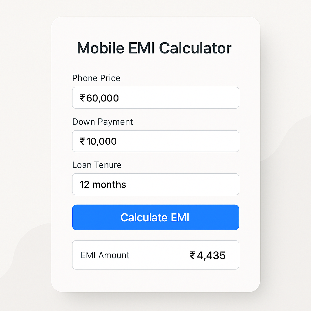 Mobile EMI Calculator